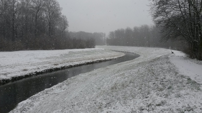 7a-Leipzig Blick Östlich Von Leutzsch-Wahrner-Brücke Nahleaufwärts Nach Osten