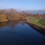 33a-Leuna Rössen Blick Von Brücke Zu Waldbad Saaleaufwärts Nach Nordosten & Osten (2)