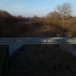 56a-Merseburg Blick Von Brücke An Werderschleuse Auf Mittelkanal Nach Nordwesten (2)