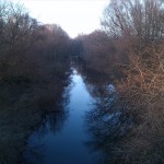 73a-Merseburg Blick Von Brücke Amtshäuser Mittelkanal Abwärts Nach Nordwesten (1)