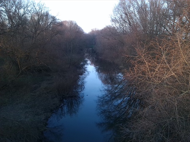 73a-Merseburg Blick Von Brücke Amtshäuser Mittelkanal Abwärts Nach Nordwesten (1)