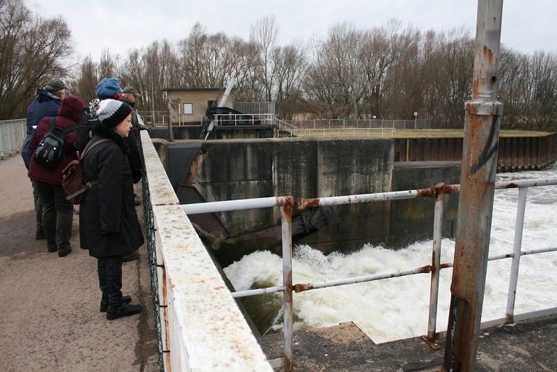 18a-Halle Blick Pulverweiden Auf Pulverweidenwehr & Elisabethsaale Nach Westen