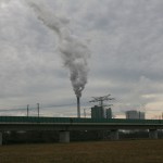 19a-Halle Planenaer Landstraße Unweit Planena Blick Über ICE-Strecke Nach Südwesten Zu Kraftwerk Korbetha