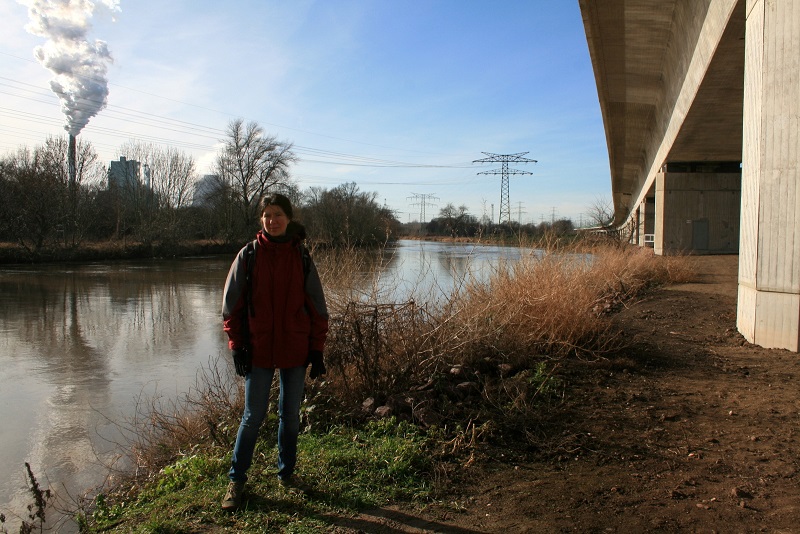 30a-Halle Planena Blick Über Saale Flussabwärts Entlang ICE-Strecke & Zu Kraftwerk Korbetha Nach Südwesten