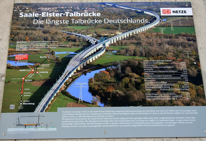 31a-Halle Planena Schild An ICE-Strecke An Planenaer Landstraße & Oberer Aue