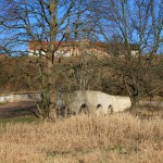 41a-Halle_Saale-Elster-Aue Blick Zur Schafbrücke Über Weiße Elster Nach Nordosten