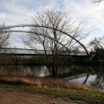 58a-Halle Blick Auf Röpziger Brücke Saaleaufwärts Nach Südosten