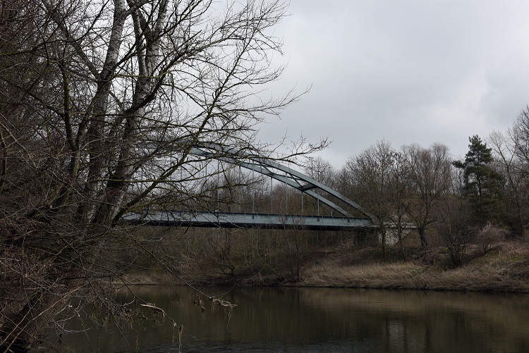 12a-Weißenfels Kriechau Blick Auf Eisenbrücke Über Saale & Dehlitz Nach Nordosten