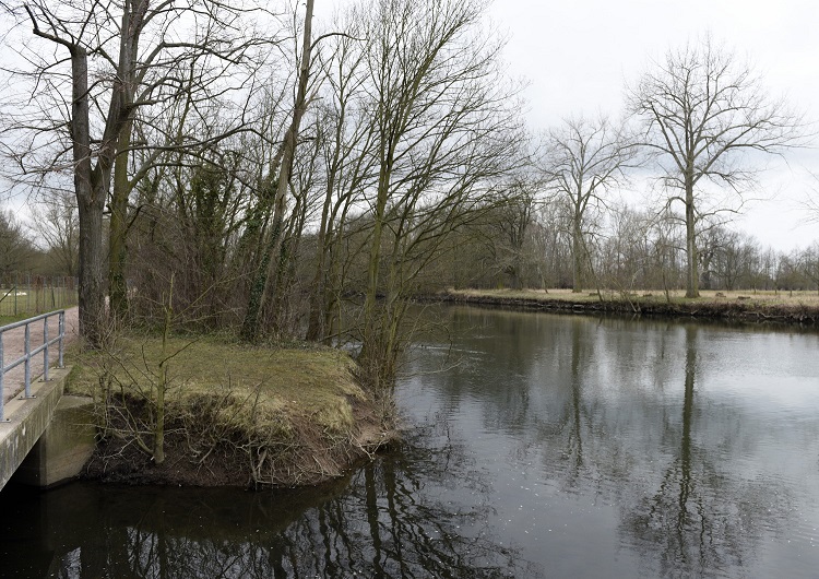 48a-Bad Dürrenberg Saaleweg Blick Auf Einmündung Ellerbach & Saale Nach Süden
