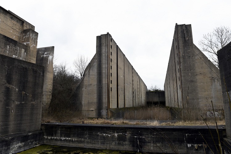 62a-Leuna Wüsteneutzsch Blick Schleusenbauwerk Saale-Elster-Kanal