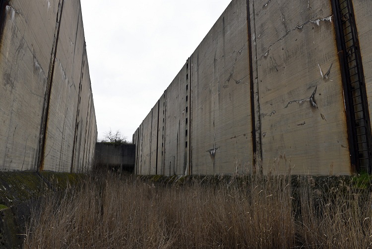 63a-Leuna Wüsteneutzsch Blick Auf Schleusenbauwerk Saale-Elster-Kanal