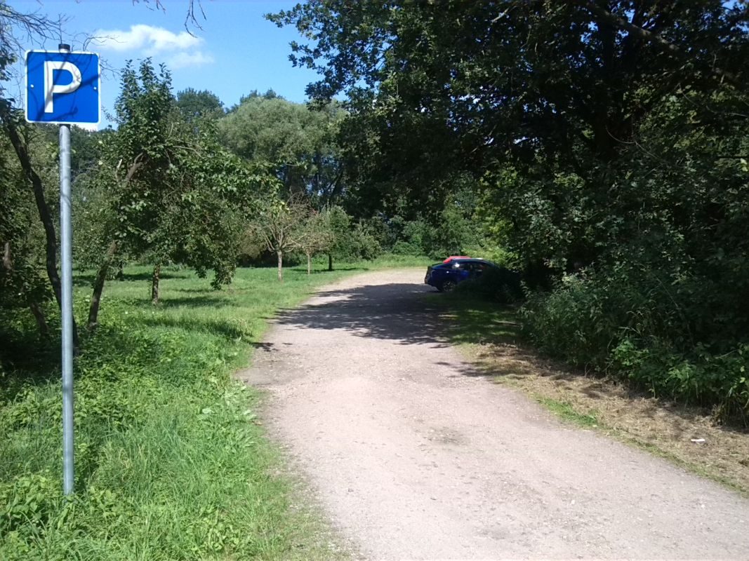 2-Dessau-Roßlau-Blick nach Osten auf Streuobstwiese am Landhaus & Parkplatz (1)