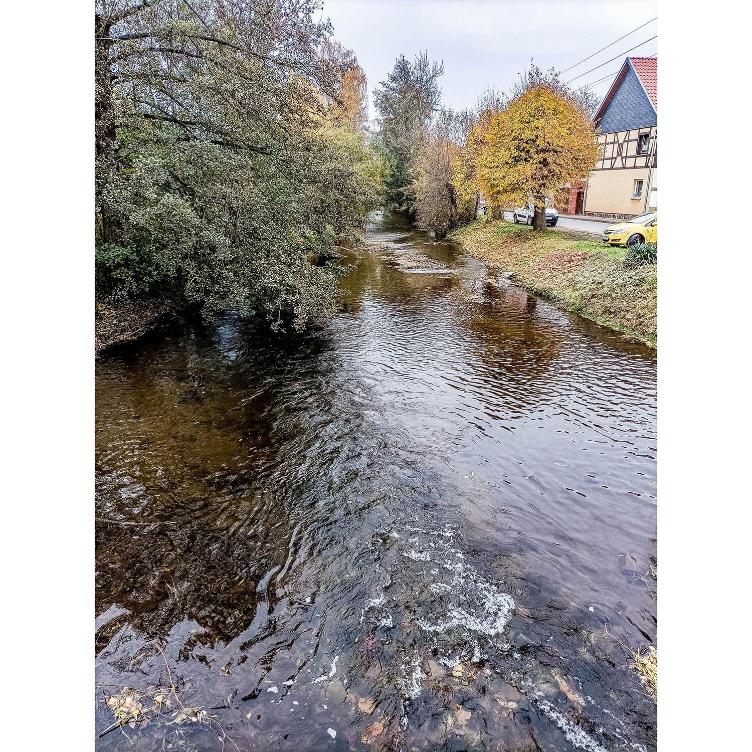 32-Goldene Aue - Berga - Brücke Topfstedter Straße - Blick nach Süden auf Thyra gewässerabwärts