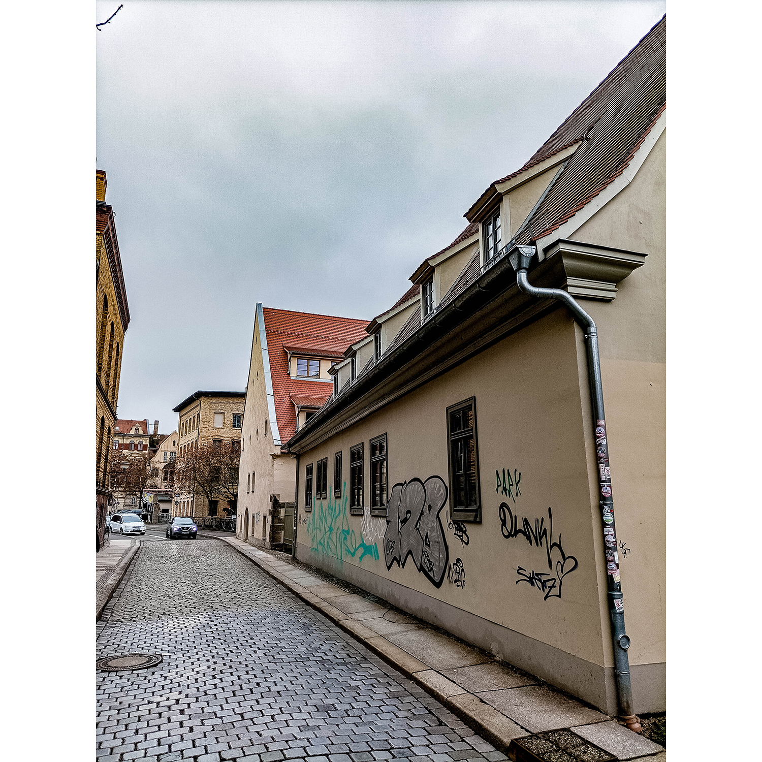 01-Halle-Mühlpforte - Blick nach Südwesten auf Neumühle in Richtung Robert-Franz-Ring