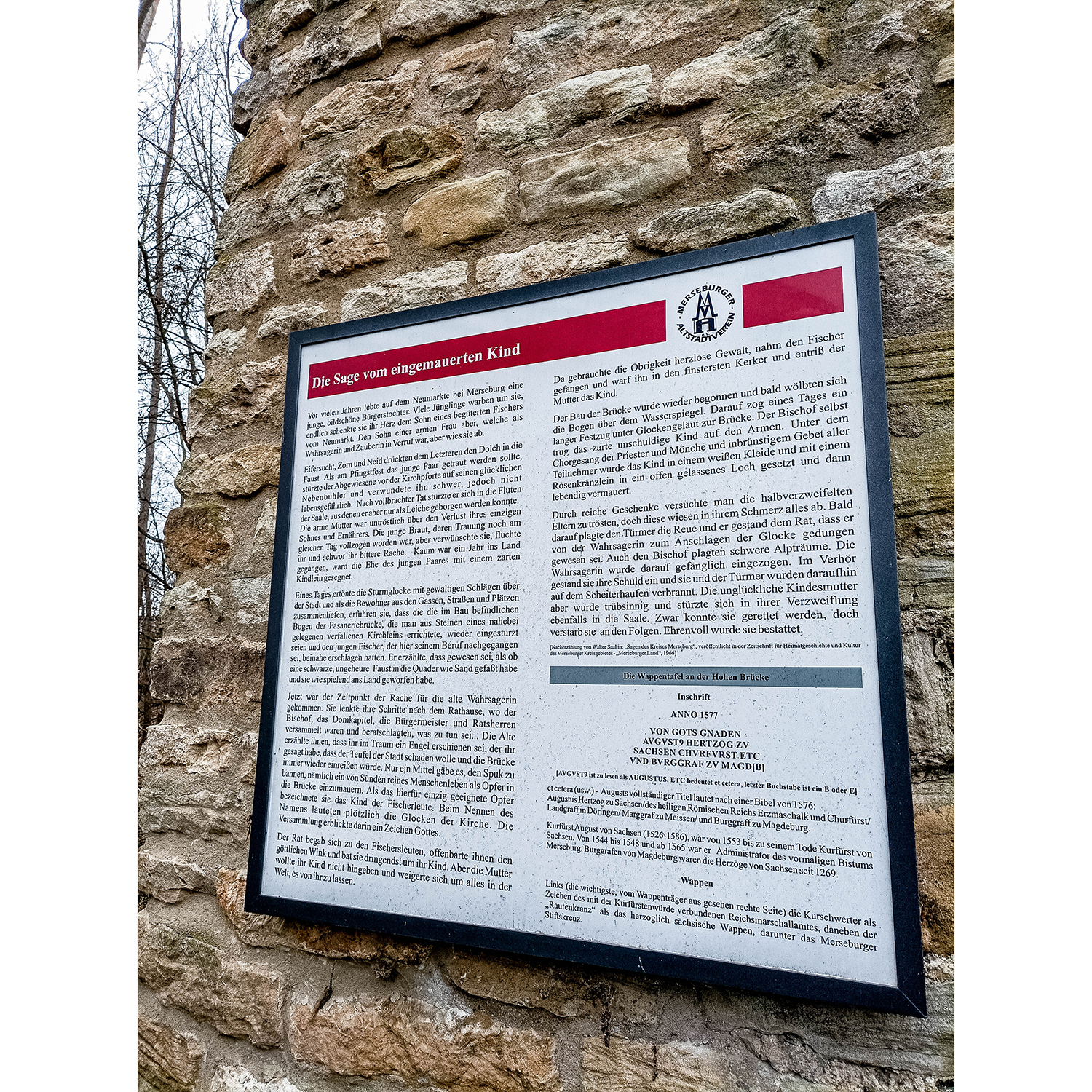 21-Merseburg - Aue Alte Saale - Blick nach Norden auf Hohe Brücke