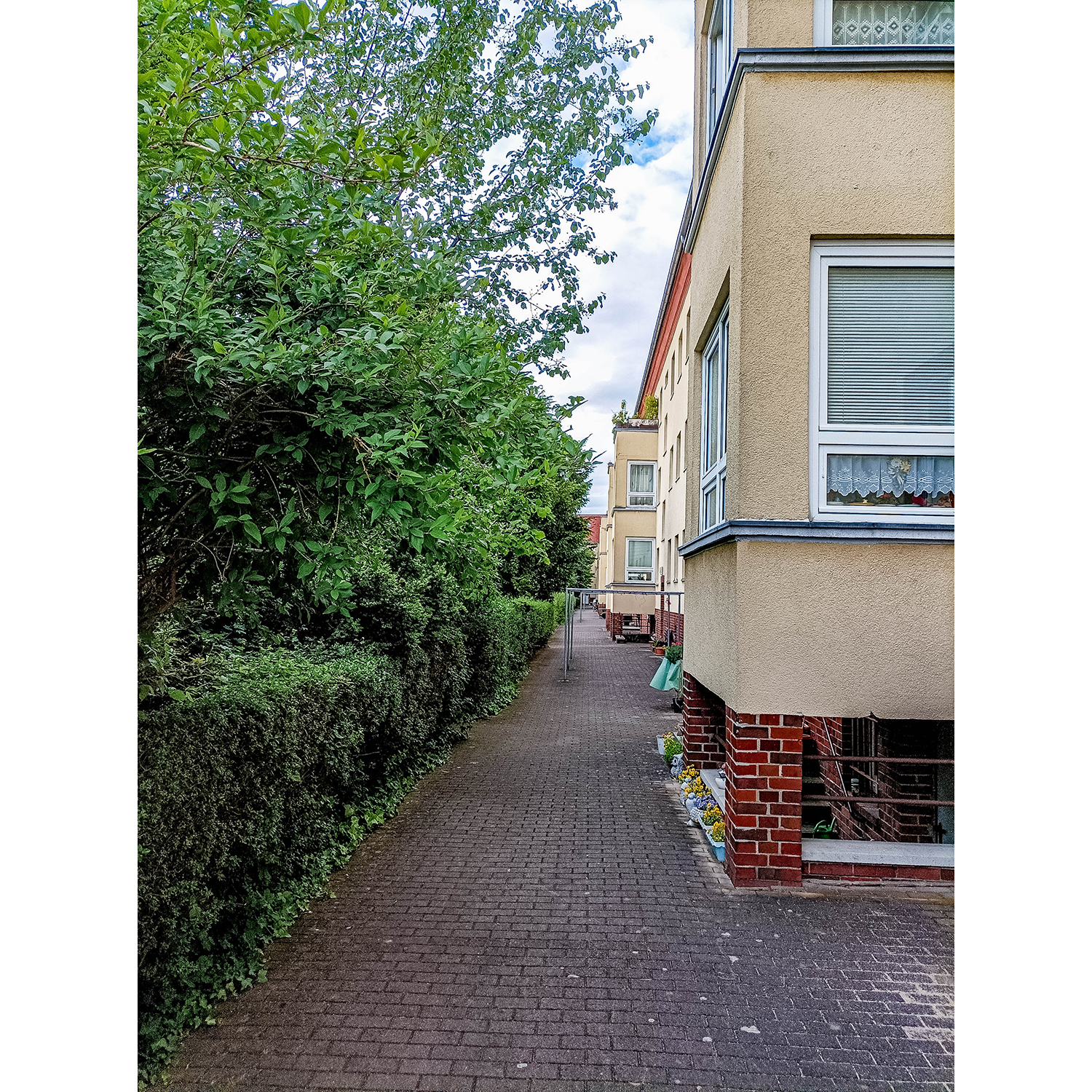 06-Halle-Stadtbezirk Süd - Mietergärten Elsa-Brändström-Straße 206 - Robert-Koch-Straße 01 - Blick nach Nordwesten